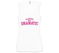 Urban Backwoods A Little Bit Dramatic Women Tank Top Gym Shirt White Size M