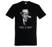 Urban Backwoods Al Capone Classic Portrait Men T-Shirt Black Size L