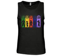 Urban Backwoods Anime Hero Goku Fighter Men Tank Top Training Gym Vest Shirt Black Size S