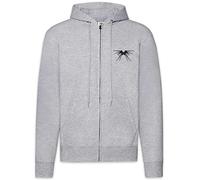 Urban Backwoods Babylon 5 Shadow Men Zipper Hoodie Hooded Sweatshirt Grey Size L