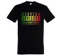 Urban Backwoods Babylon Advisory Men T-Shirt Black Size XL
