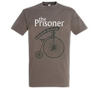 Urban Backwoods Bicycle Prisoner Men T-Shirt Grey Size L