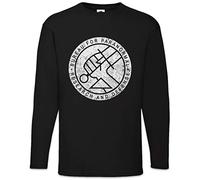 Urban Backwoods Bureau for Paranormal Research and Defense BPRD Men Long Sleeve T-Shirt Black Size XL