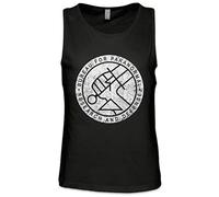 Urban Backwoods Bureau for Paranormal Research and Defense BPRD Men Tank Top Training Gym Vest Shirt Black Size XL