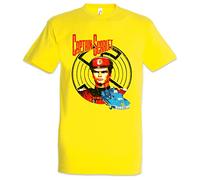 Urban Backwoods Captain Scarlet Men T-Shirt Yellow Size S