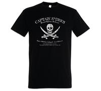 Urban Backwoods Captain Smirk's Swordplay School Men T-Shirt Black Size M