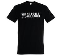 Urban Backwoods Crane Poole & Schmidt Men T-Shirt Black Size 2XL