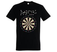 Urban Backwoods Darts Target & Arrows Sport Logo Men T-Shirt Black Size 4XL