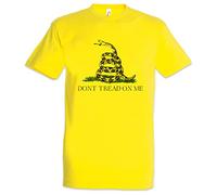 Urban Backwoods Don't Tread On Me II Men T-Shirt Yellow Size M