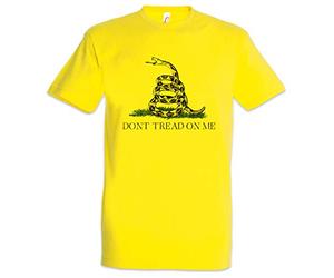 Urban Backwoods Don't Tread On Me II Men T-Shirt Yellow Size M
