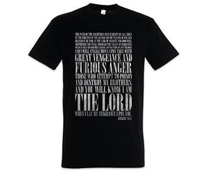 Urban Backwoods Ezekiel 25:17 Men T-Shirt Black Size 2XL