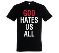 Urban Backwoods God Hates Us All Men T-Shirt Black Size 5XL