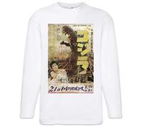 Urban Backwoods Godzilla Vintage Asia I Men Long Sleeve T-Shirt White Size M