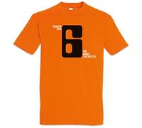 Urban Backwoods Houston 6 Men T-Shirt Orange Size 2XL