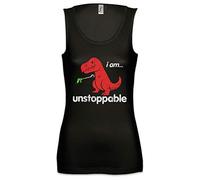 Urban Backwoods I Am Unstoppable Women Tank Top Gym Shirt Black Size L
