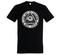 Urban Backwoods Illuminati Eye Men T-Shirt Black Size L