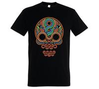 Urban Backwoods Inca Skull Men T-Shirt Black Size 3XL