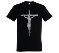Urban Backwoods Jesus Cross Men T-Shirt Black Size L
