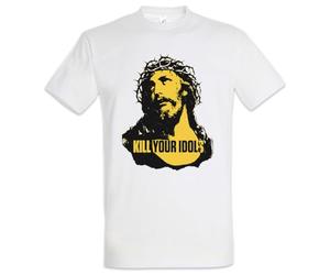 Urban Backwoods Kill Your Idols Men's T-Shirt, White, 3XL