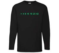 Urban Backwoods Lost Code Men Long Sleeve T-Shirt Black Size L