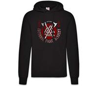 Urban Backwoods Lothbrok Fight Academy Hoodie Hooded Sweatshirt Sweater Black Size XL