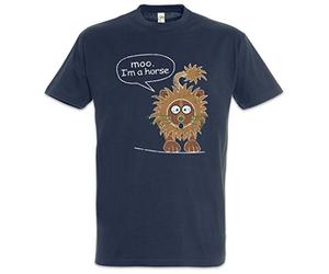 Urban Backwoods Moo I'm A Horse Men T-Shirt Blue Size M
