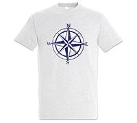 Urban Backwoods Nautical Compass Vintage Men T-Shirt Grey Size 3XL