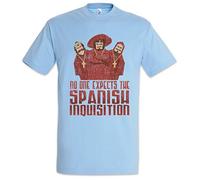 Urban Backwoods No One Expects The Spanish Inquisition Men T-Shirt Blue Size XL