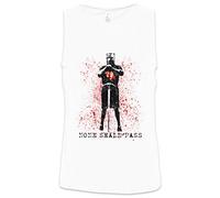 Urban Backwoods None Shall Pass Men Tank Top Training Gym Vest Shirt White Size 4XL