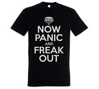 Urban Backwoods Now Panic and Freak Out Men T-Shirt Black Size XL