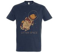 Urban Backwoods Otter Space Men T-Shirt Blue Size XL