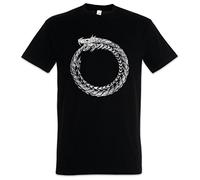 Urban Backwoods Ouroboros Men T-Shirt Black Size L
