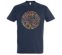 Urban Backwoods Psychedelic Disco Light Men T-Shirt Blue Size XL