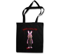 Urban Backwoods Robbie The Evil Rabbit Shopper Reusable Hipster Shopping Cotton Bag