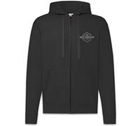 Urban Backwoods Shelby Brothers Ltd. Men Zipper Hoodie Hooded Sweatshirt Black Size 2XL