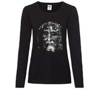 Urban Backwoods Shroud of Turin Women Long Sleeve T-Shirt Black Size XS