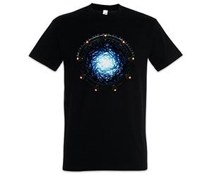 Urban Backwoods Star Portal Men T-Shirt Black Size 5XL