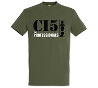 Urban Backwoods The Professionals Men T-Shirt Brown Size XL