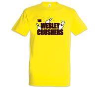 Urban Backwoods The Wesley Crushers Men T-Shirt Yellow Size XL