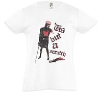 Urban Backwoods Tis But A Scratch Kids Girls Children T-Shirt White Size 8 Years