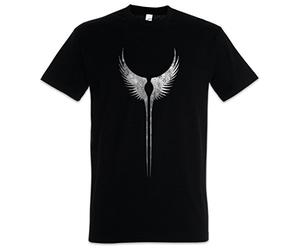 Urban Backwoods Valkyrie Wings Men T-Shirt Black Size L