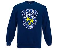 Urban Backwoods Vintage S.T.A.R.S. Logo Sweatshirt Pullover Sweater - Raccoon City Police Dep Resident Sweatshirt Pullover Sweater Evil Größen S - 5XL Blue