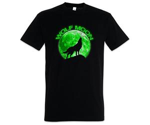 Urban Backwoods Wolf Moon Men T-Shirt Black Size XL