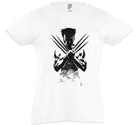 Urban Backwoods Wolverine Shadow Warrior Kids Girls Children T-Shirt White Size 8 Years