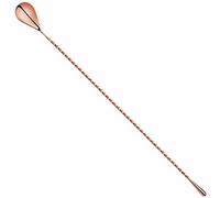 Urban Bar Extra Long Bar Spoon in Gift Box, Drop, Copper Finish 40cm Model No UB3077