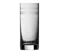 Urban Bar Highball Tumbler Glass 1910, Lead Free Crystal with Vintage Etching 35cl Model No UB900-2