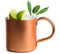 Urban Bar Moscow Mule Copper Mug 13.2oz / 370ml - Set of 4 Copper Mule Cup, Moscow Mule Cup, Copper Mugs, Cocktail Mugs