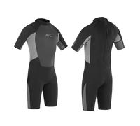 Urban Beach Blacktip Men’s Short Length 2mm Summer Wetsuit, Stretchy Neoprene Surfing & Diving Shorty Wetsuit with UV Protection