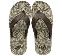 Urban Beach Men's Colorado Leather Flip Flops, Brown (Brown), 8 UK