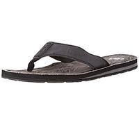 Urban Beach Men's Colorado Leather Flip Flops, Grey (Grey), 7 UK